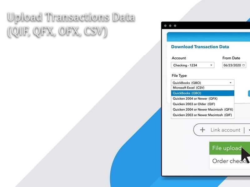 Upload Transactions Data (QIF, QFX, OFX, CSV) banner
