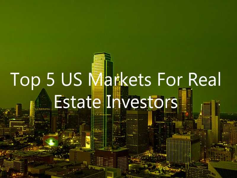 Top 5 US Markets For Real Estate Investors banner
