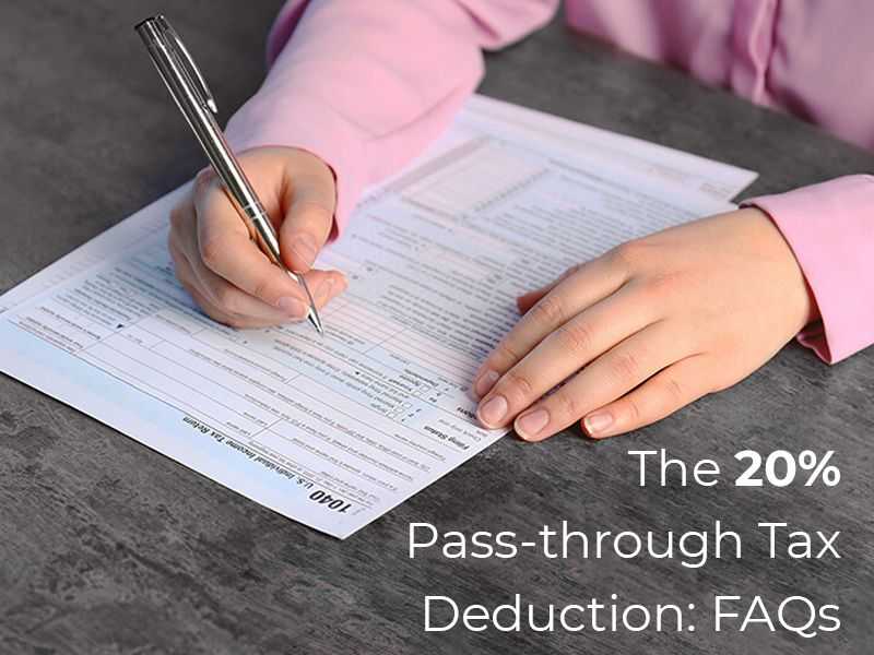 The 20% Pass-through Tax Deduction: FAQs banner